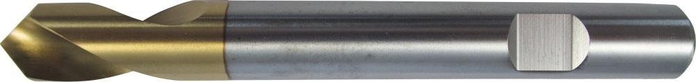 FORUM NC-Anbohrer mit zyl. Schaft, 90°, HSS Co5, DIN 1835-B, Oberfläche TiN-beschichtet