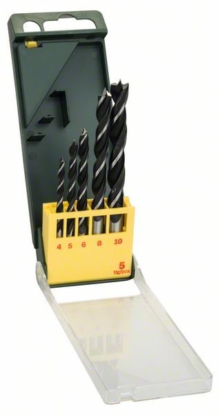 Bosch Holzbohrer-Set, 5-teilig, 4 - 10 mm