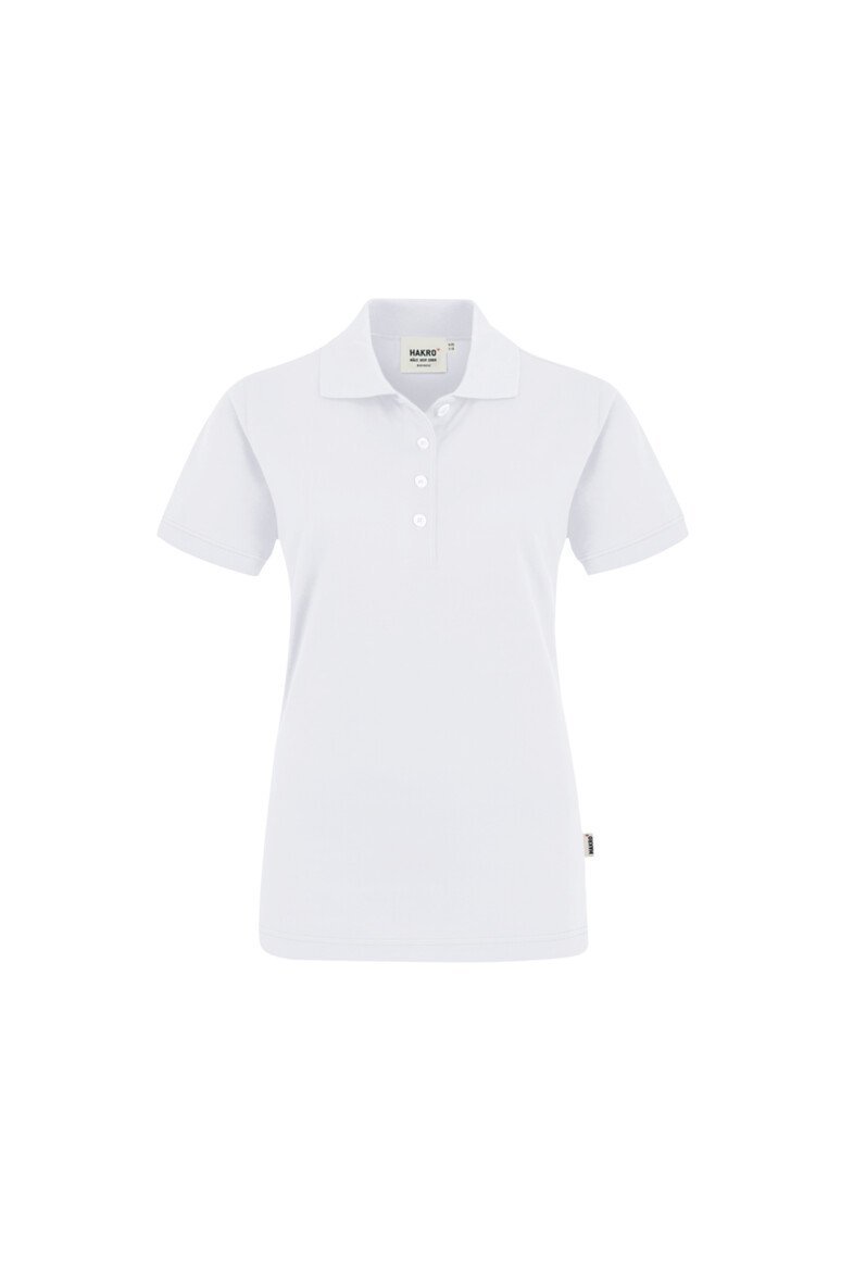 HAKRO Damen Poloshirt Pima-Cotton 201 weiß, XS