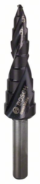 Bosch Stufenbohrer HSS-AlTiN, 4 - 12 mm, 6 mm, 66,5 mm, 9 Stufen