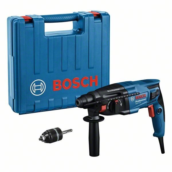 Bosch Bohrhammer mit SDS plus GBH 2-21: Schnellspannbohrfutter SDS plus-Adapter
