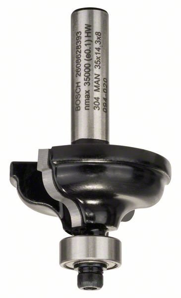 Bosch Kantenformfräser A, 8 mm, R1 4,8 mm, B 11 mm, L 14,3 mm, G 57 mm