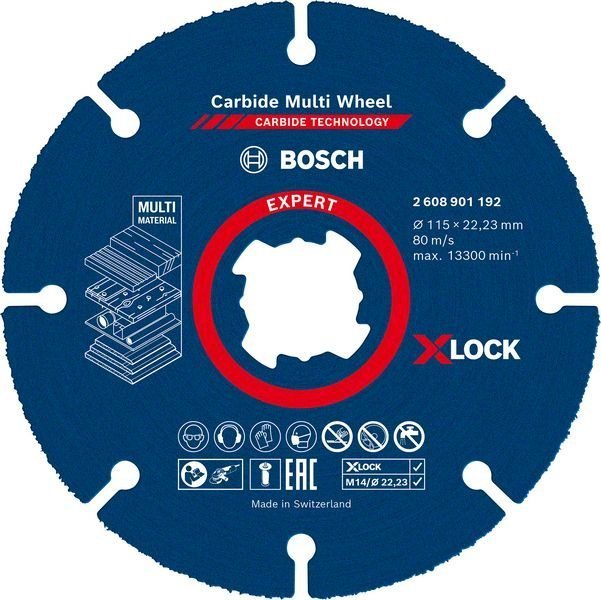 Bosch EXPERT Carbide Multi Wheel X-LOCK Trennscheibe, 115 mm, 22,23 mm