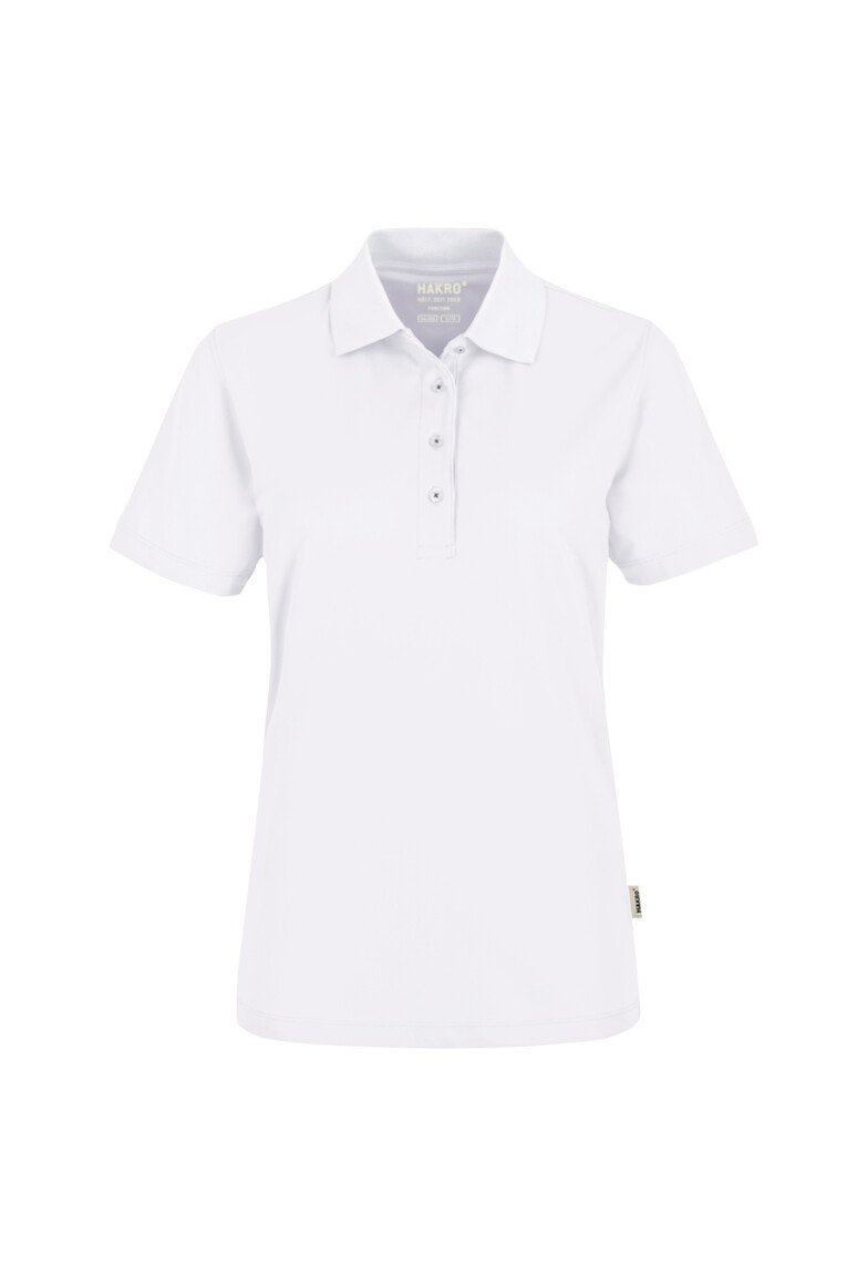 HAKRO Damen Poloshirt COOLMAX® 206 weiß, XS