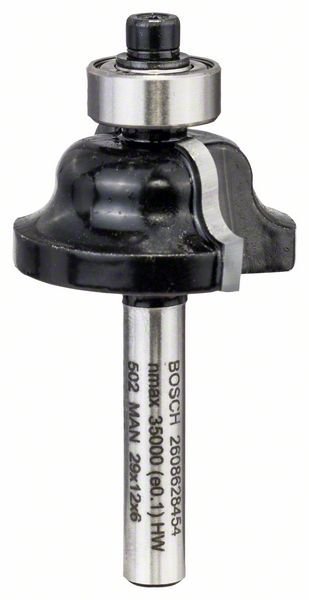 Bosch Kantenformfräser B, 6 mm, R1 4 mm, D1 28,6 mm, B 8 mm, L 12,4 mm, G 54 mm