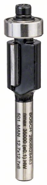 Bosch Laminat-Bündigfräser, 6 mm, D1 12,7 mm, L 12,7 mm, G 56 mm