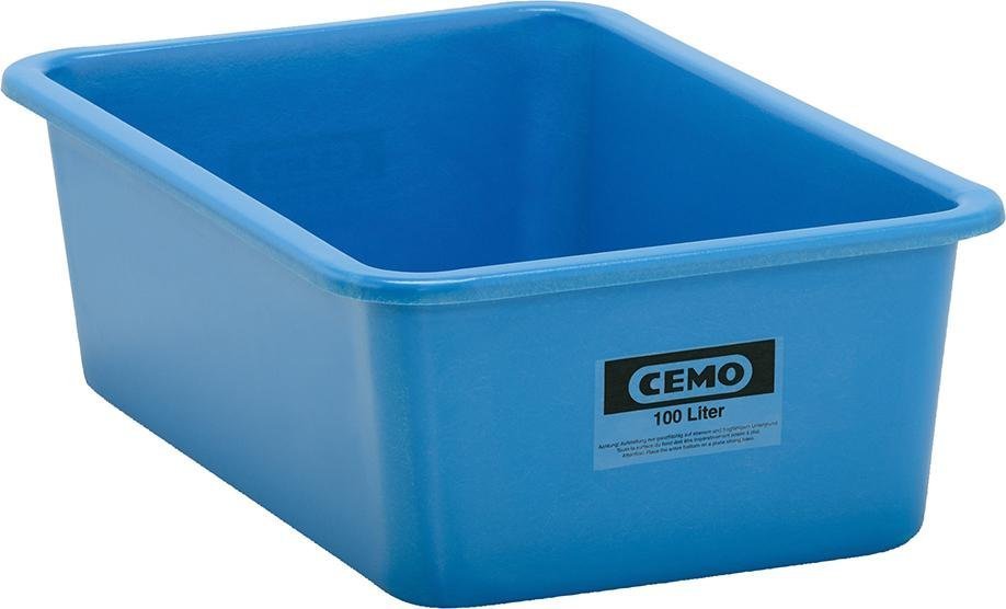 CEMO Rechteckbehälter 100 Liter blau
