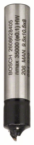 Bosch Viertelstabfräser, 8 mm, R1 3,2 mm, D 9,5 mm, L 10,2 mm, G 41 mm