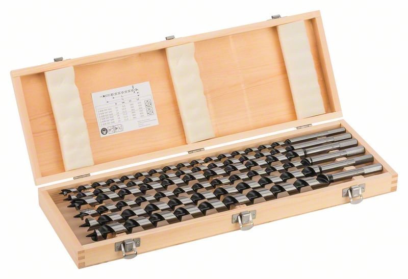 Bosch 6-tlg. Holzschlangenbohrer-Set, 10–20 mm lang