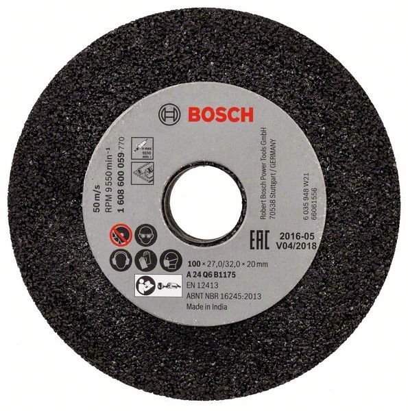 Bosch Schleifscheibe für Geradschleifer, 100 mm, 20 mm, 24