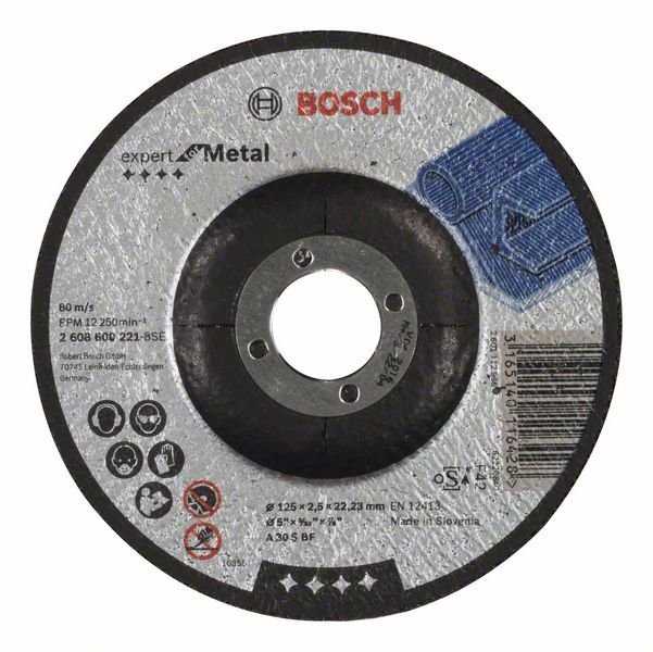 Bosch Trennscheibe gekröpft Expert for Metal A 30 S BF, 125 mm, 2,5 mm