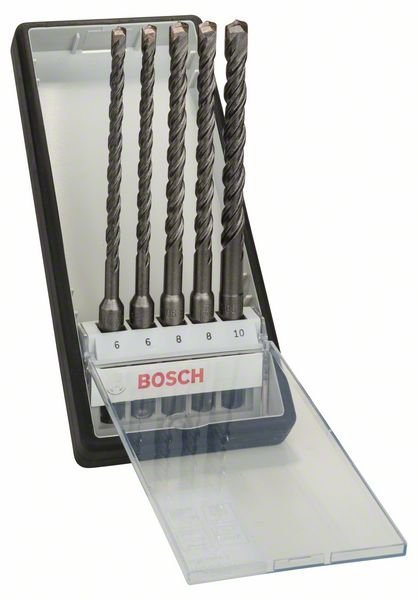 Bosch SDS plus-5 Hammerbohrer-Set, Robust Line, 5-tlg., 6–10 mm