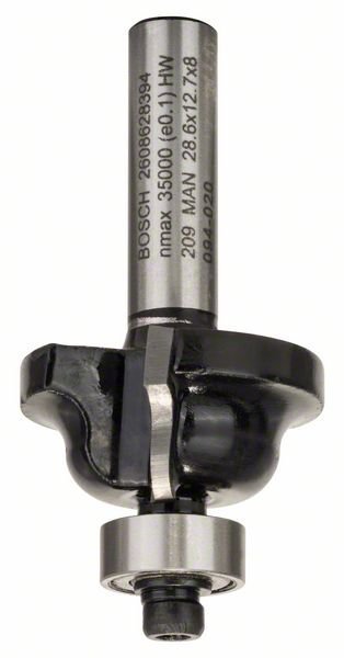 Bosch Kantenformfräser B, 8 mm, R1 4 mm, B 8 mm, L 12,4 mm, G 54 mm