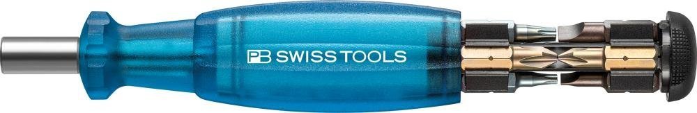 PB Swiss Tools Magazin-Bithalter blau 8-teilig Schlitz, PH, TX