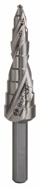 Bosch Stufenbohrer HSS, 4 - 12 mm, 6 mm, 66,5 mm, 9 Stufen