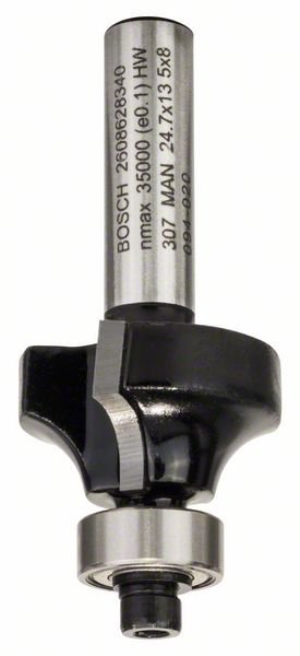 Bosch Abrundfräser, 8 mm, R1 6 mm, L 13,2 mm, G 53 mm