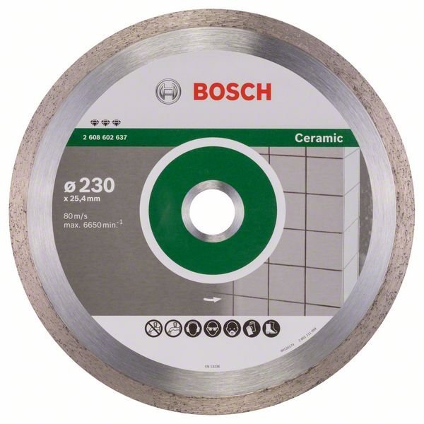Bosch Diamanttrennscheibe Best for Ceramic, 230 x 25,40 x 2,4 x 10 mm