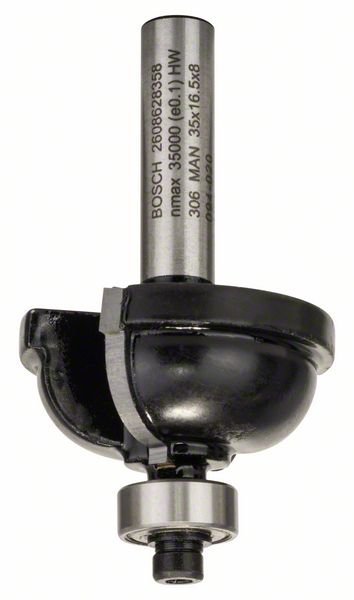 Bosch Kantenformfräser F, 8 mm, R1 9,5 mm, D 35 mm, L 16,2 mm, G 59 mm