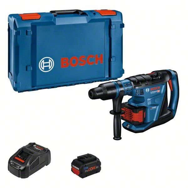 Bosch Akku-Bohrhammer BITURBO mit SDS max GBH 18V-40 C, 2 Akku ProCORE18V 8.0Ah