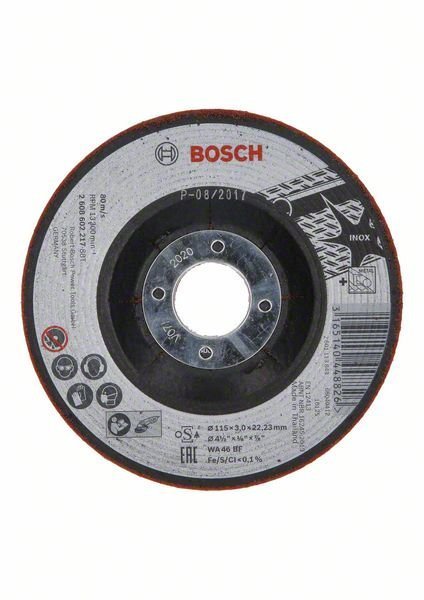 Bosch Halbflexible Schruppscheibe, 115x3 mm, für Metall SemiFlex