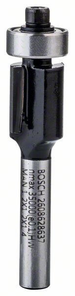 Bosch Laminat-Bündigfräser, 1/4 Zoll, D1 12,7 mm, L 12,7 mm, G 56 mm