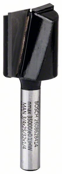 Bosch Nutfräser, 1/4", D1 19 mm, L 19,6 mm, G 51 mm. Für Handfräsen