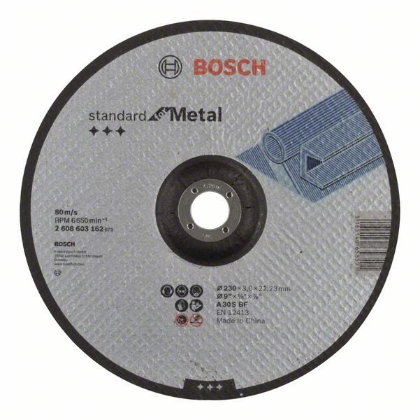 Bosch Trennscheibe gekröpft Standard for Metal A 30 S BF, 230 mm, 3,0 mm