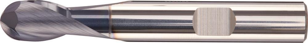 FORTIS Vollhartmetall-Radiusfräser – kurz, Typ UNI, Werksnorm, VHM, Oberfläche AlTiN+-beschichtet