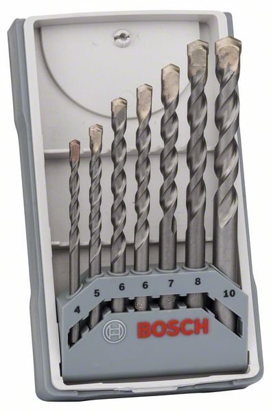 Bosch 7-tlg. CYL-3 Betonbohrer-Set, 4/5/6/6/7/8/10 mm