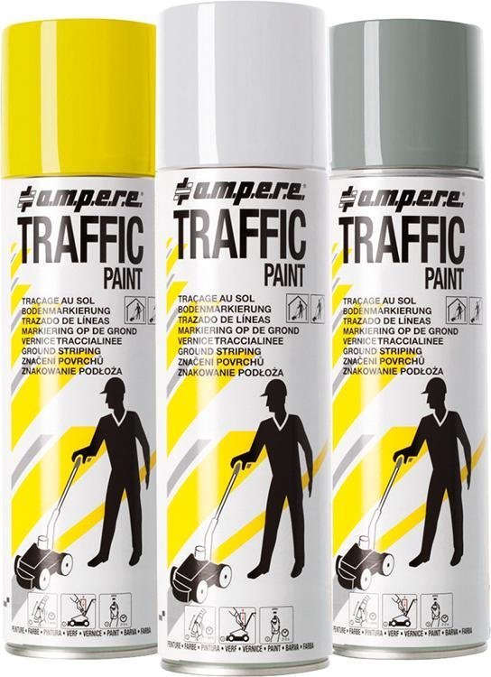 A.M.P.E.R.E Bodenmarkierspray Traffic Paint 500ml weiß