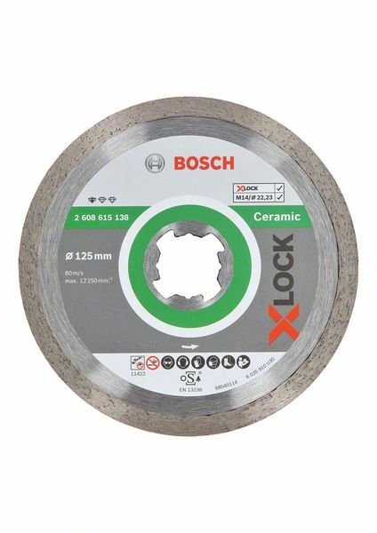 Bosch X-LOCK Diamanttrennscheibe Standard for Ceramic 125 x 22,23 x 1,6 x 7