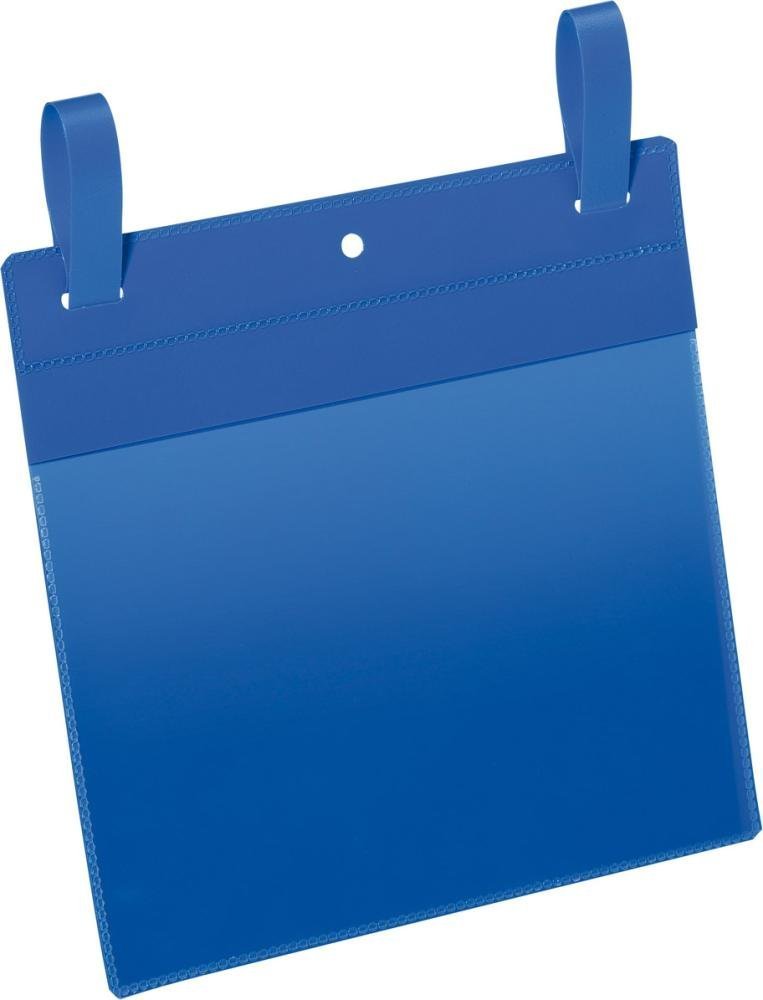 Durable Hunke & Jochheim Dokumententasche B210xH148 mm A5 quer blau mit Lasche VE 50 Stück