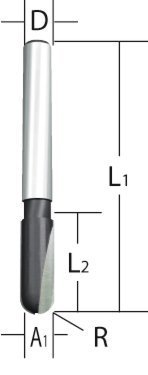 Makita Fräser U-Nut 6mm D-09329