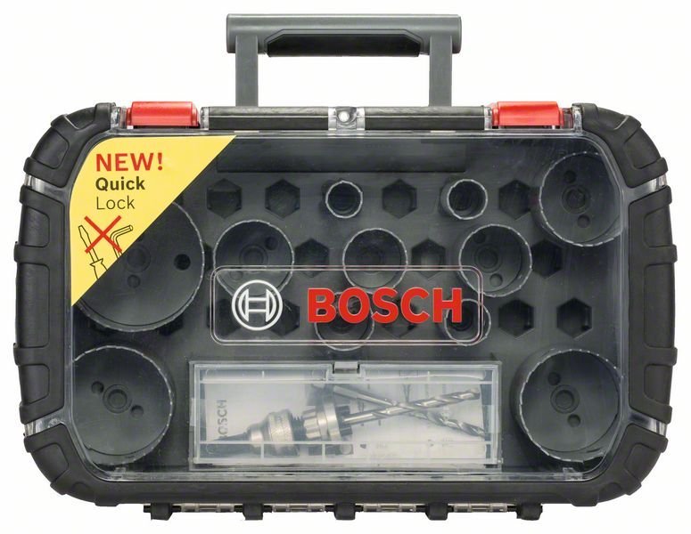 Bosch 11-teiliges HSS Bi-Metall-Lochsägen-Set für Elektriker, 22–65 mm