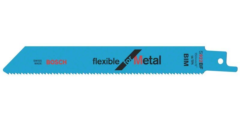 Bosch Säbelsägeblatt S 922 BF, Flexible for Metal, 100er-Pack