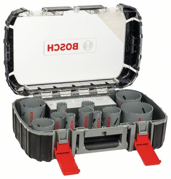 Bosch 17-teiliges Lochsägen-Set, HSS Bi-Metall, Universal, 20–64/76 mm