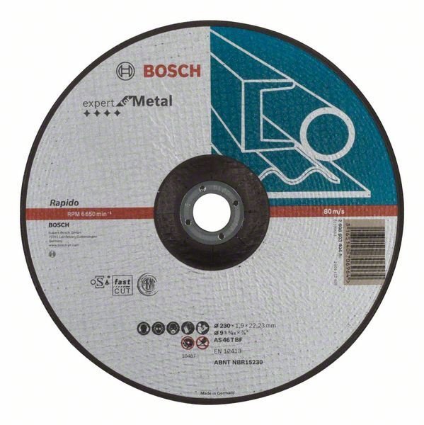 Bosch Trennscheibe gekröpft Expert for Metal - Rapido AS 46 T BF, 230 mm, 1,9 mm