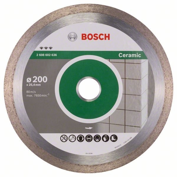 Bosch Diamanttrennscheibe Best for Ceramic, 200 x 25,40 x 2,2 x 10 mm